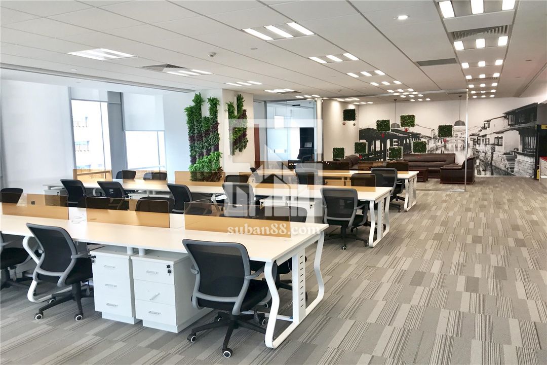 蘇悅330平 開發(fā)商自裝 帶全套辦公家具